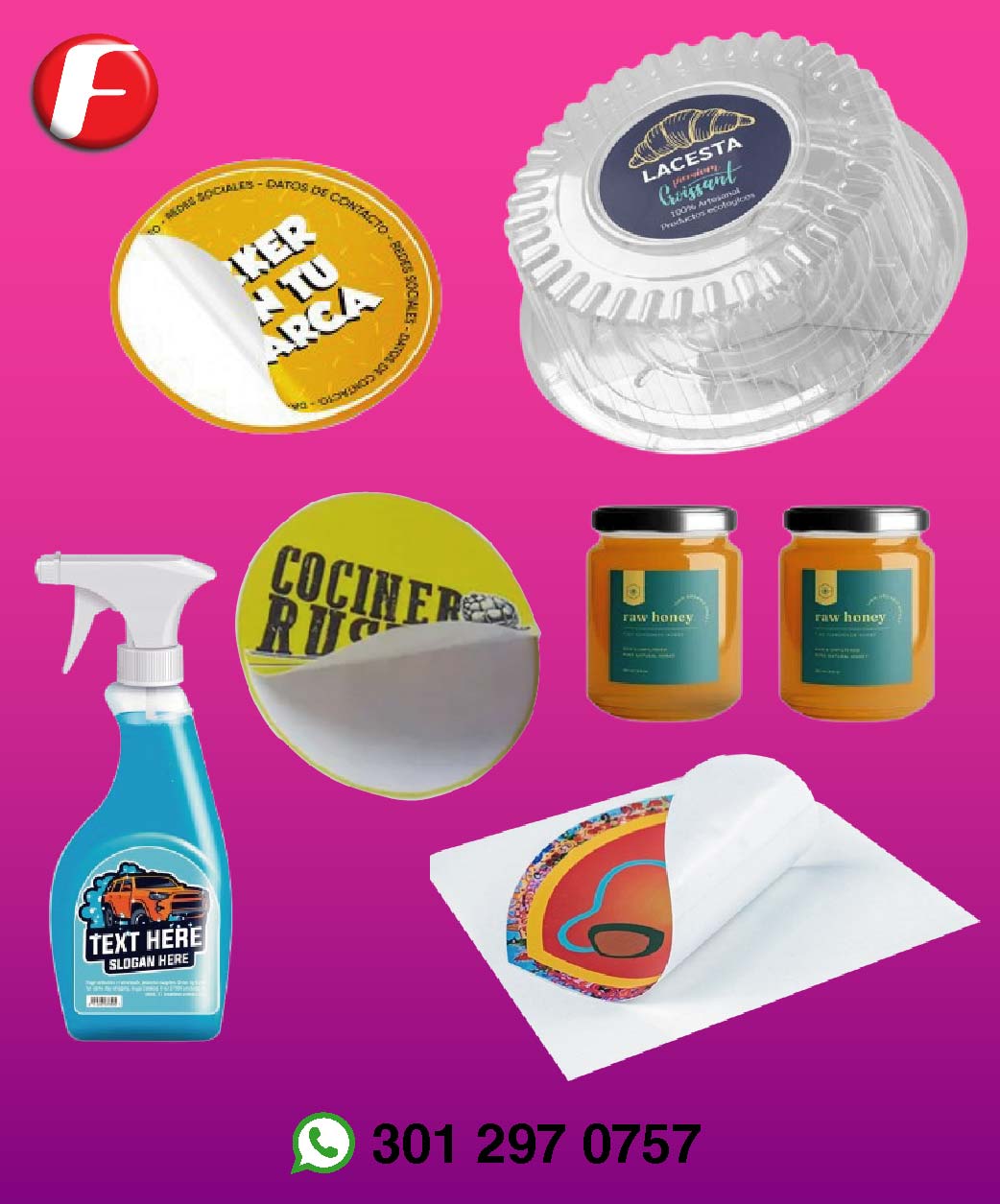 Stickers y etiquetas adhesivas personalizadas